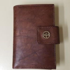 Giani Bernini Sandalwood leather index wallet BRN